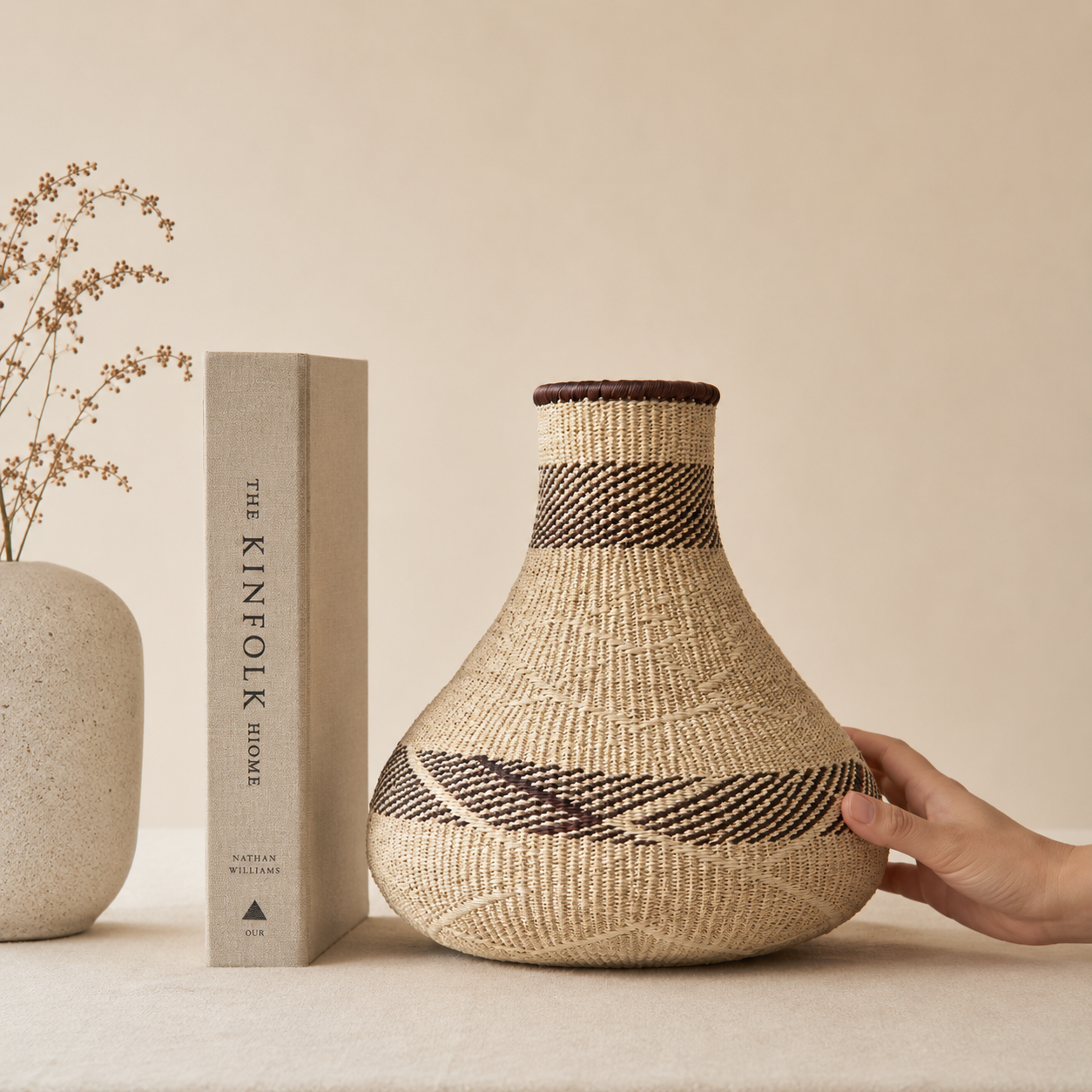 Canasto Pot Tonga de Fibras Naturales Hecho a Mano en Zimbabue · Fibras naturales · Zimbabue · Kalathia