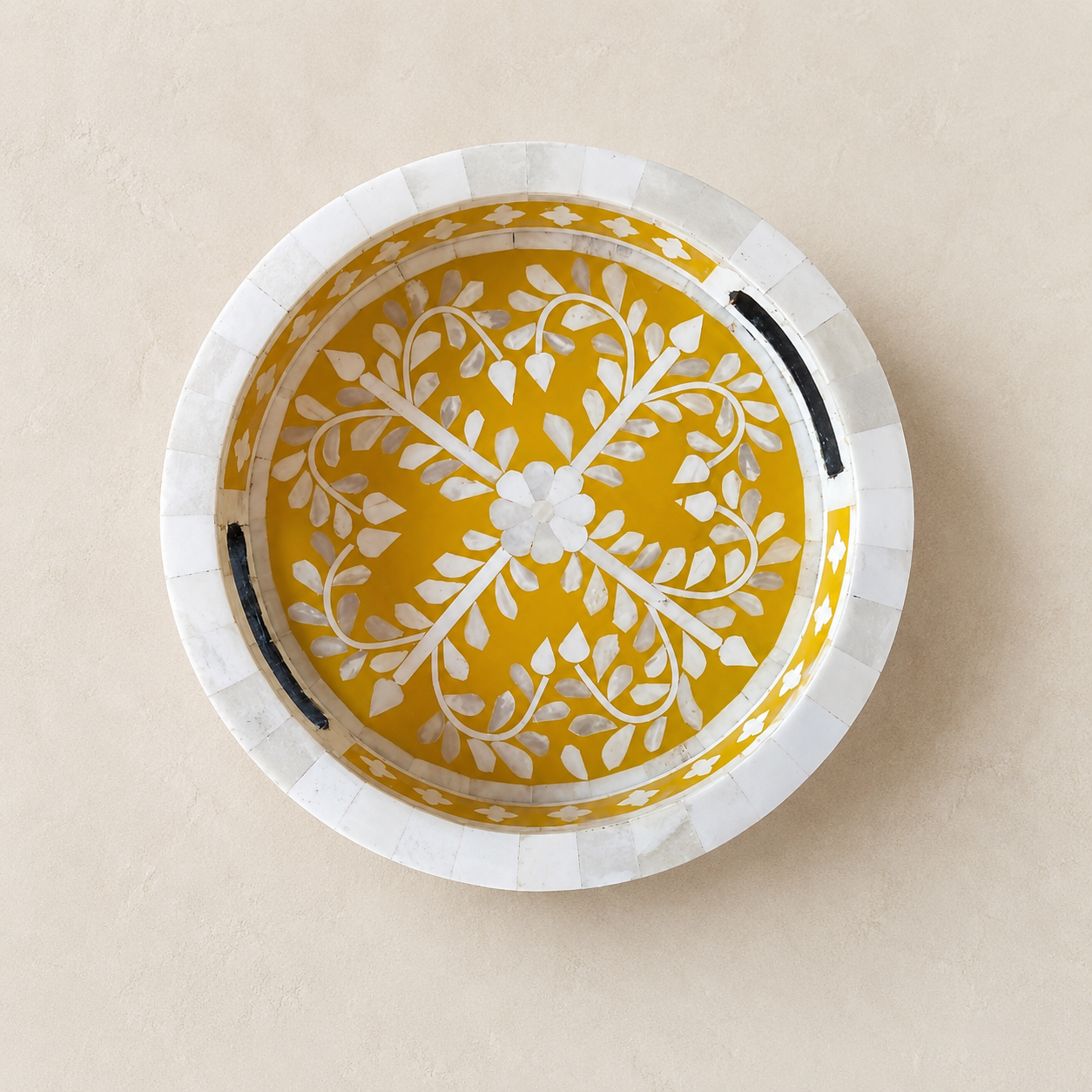 Bandeja Bone Inlay Hecha a Mano en India · Bone Inlay · India · Kalathia