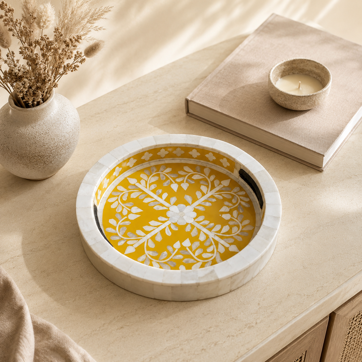 Bandeja · Bone Inlay · India · Kalathia